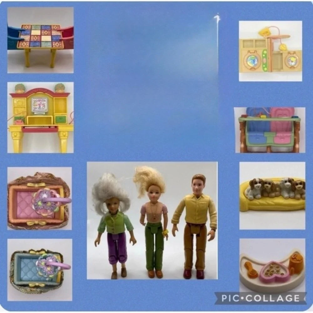 Fisher Price Loving Family Dream Dollhouse House Doll Figures Furniture Lot